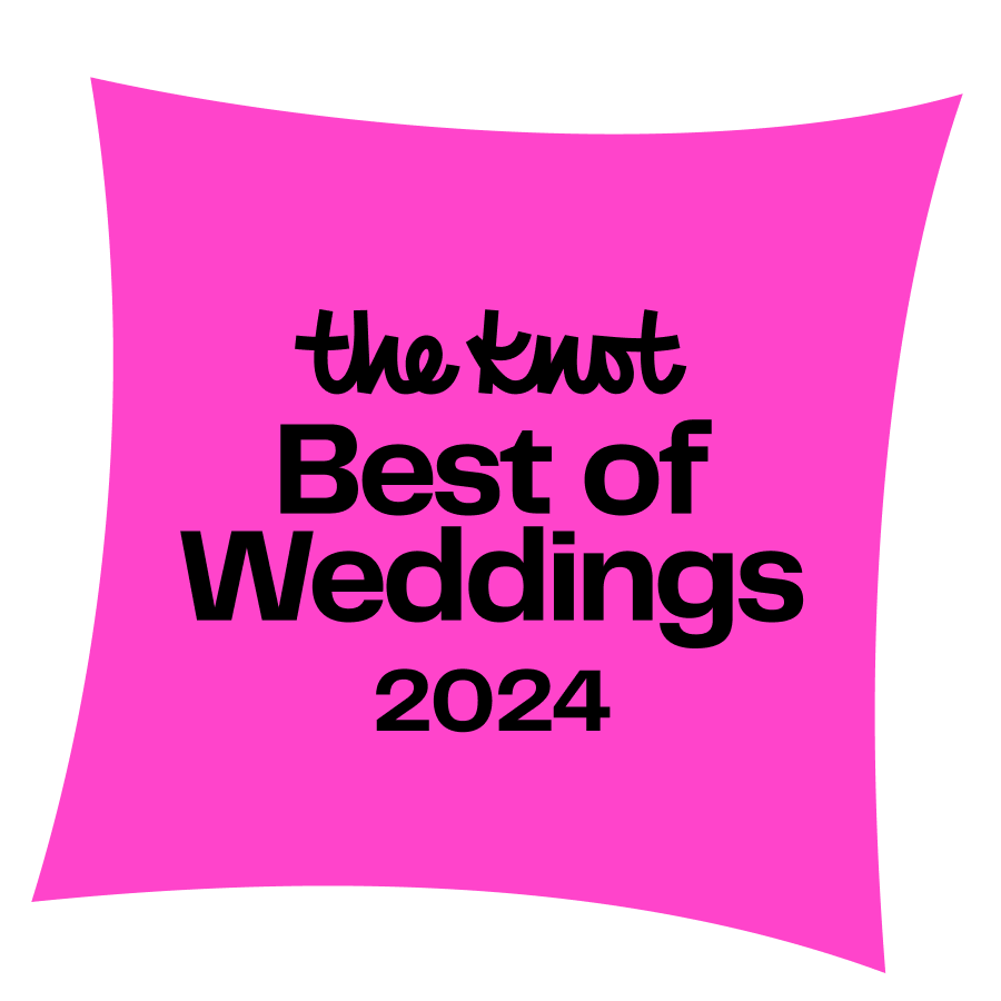 The knot best of weddings 2024 award logo for Blumen Gardens